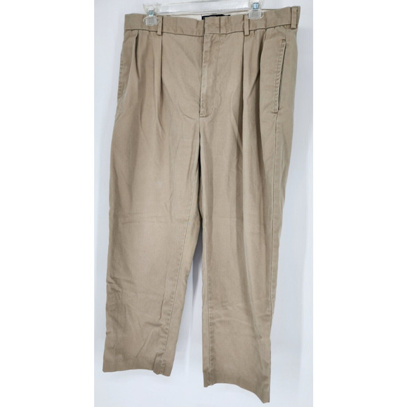 Polo Ralph Lauren Men's Chino Khaki Pants Beige Pleated 36x29‎ - Picture 1 of 10